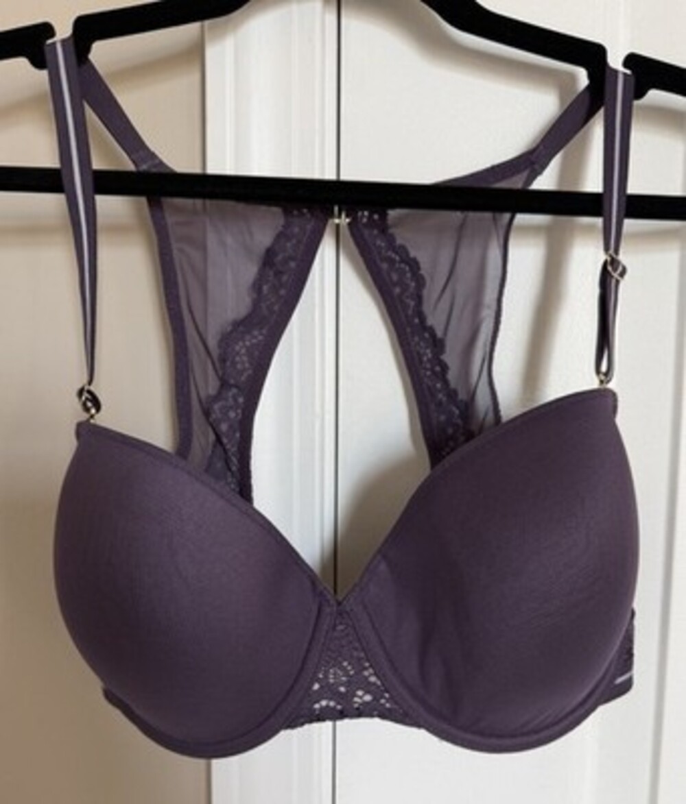 ThirdLove Artisan Lace Racerback Bra in Purple Size 30F